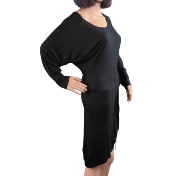 White House Black Market Off-Shoulder Ruched Side Rayon Dress - Picture 9 of 15